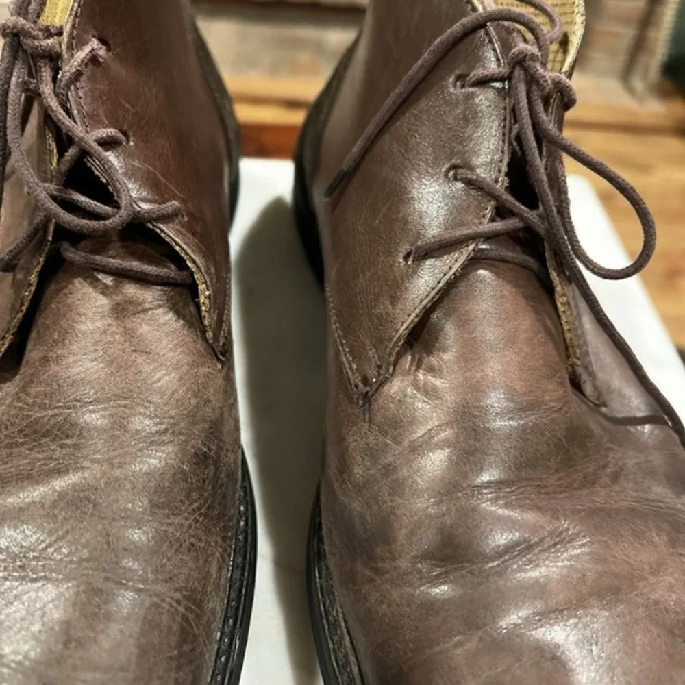 Men's Size 10 Chukka Boot Royal County Of Berkshire Polo Club Brown Leather‎